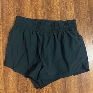 Varley Black Athletic Running Shorts with Elastic Waistband